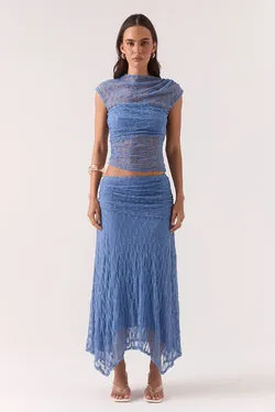 LOWRI SKIRT - SLATE BLUE