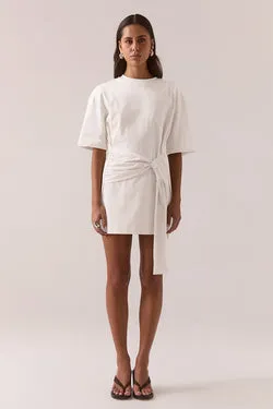 DELANI TEE DRESS - WHITE