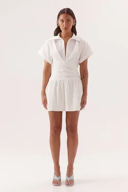 LYRA MINI DRESS - CHALK
