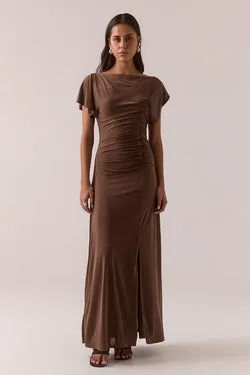 MIRO DRESS - BROWNIE