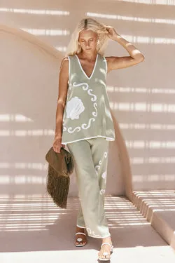 Malani Pants - Ocean Relic