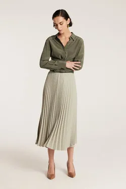 Pleat Skirt - Sage