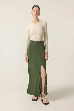 HARLOW CUPRO MAXI SKIRT