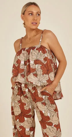 Willow Cami - Leaf Print