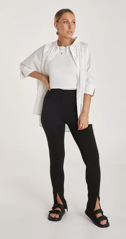 Bonnie Split Pant - Black
