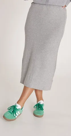 Jasper Knitted Skirt - Grey