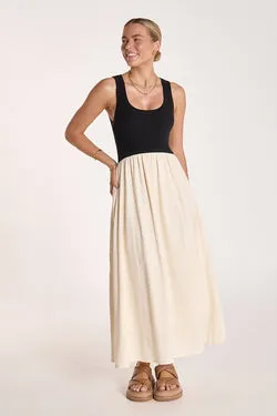 Juliette Dress - Black & Cream