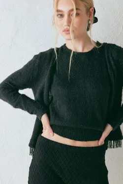 Edie Knit Top Black