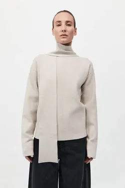 Milano Knit Scarf Jumper - Creme