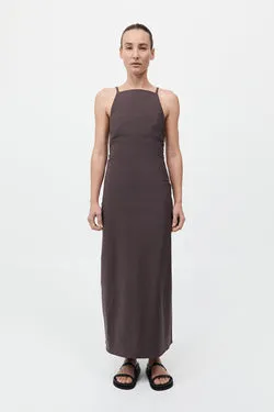 Minimal Bias Dress - Chocolate Plum