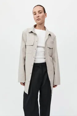 Utility Shirt Jacket - Creme