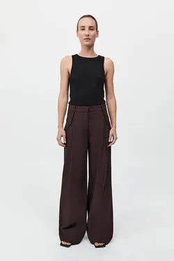 Utility Pleat Pants - Port