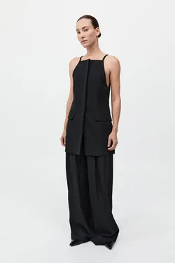 Hybrid Tailored Mini Dress - Black