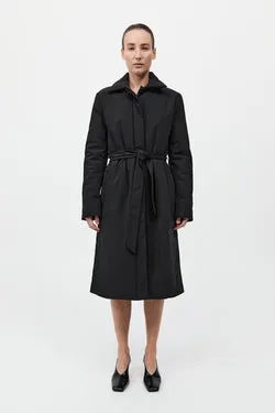 Padded Car Coat - Black