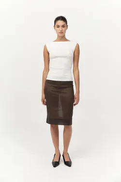 Transparent Skirt - Black Olive