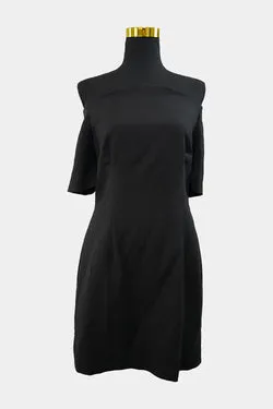 CUE Black Off The Shoulder Mini Dress