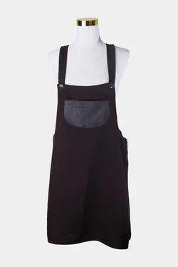 TERI Chocolate Brown Pinafore Dress