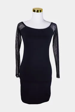 Stolen Girlfriends Club Black Stretch Long Sleeve Dress