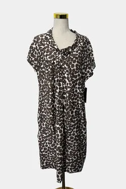 Gordon Smith Brown and White Dress