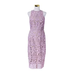 Cooper St Lilac Broderie Anglaise High Neck Midi Dress