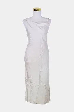 SAMSOE Beige, Cream and Green Long Slip Dress