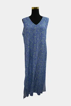 Cable Melbourne Blue, Green Shift Midi Dress