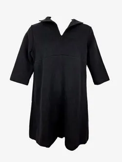 Marimekko Stylish Split Collar Stretch Midi Dress Size XL