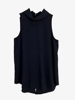 Veronika Maine Elegant Split Back Work Top Size 6