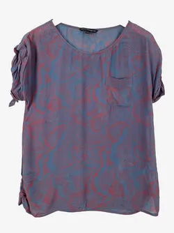 French Connection Mauve Speckled Rose Top Size 6