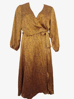 Sheike Marigold Spotty Wrap Dress Size 12