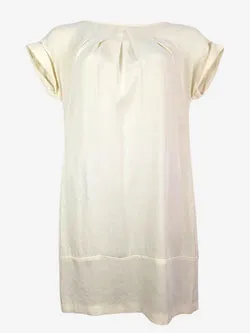 Ginger & Smart Elegant Chalk Shift Mini Dress Size 14