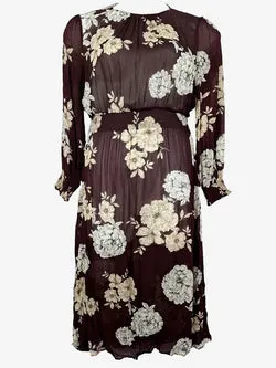 Witchery Sheer Floral Maxi Dress Size 12