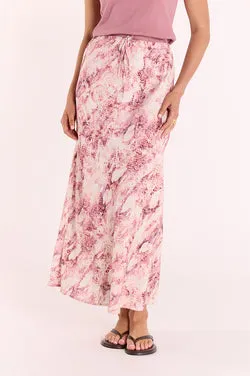 Elisha Skirt - Pink Snakeskin