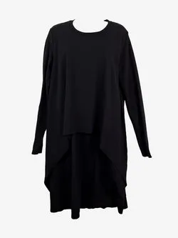 COS Black High Low Look Dress Size L