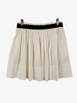 Theory Sweet Linen Blend Pleat Mini Skirt Size S