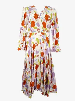Mister Zimi Boho Wrapped Blooms Maxi Dress Size 14