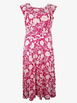 Boden Comfortable Everyday Floral Midi Dress Size 12