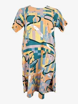 Frank & Dollys Main Street Colour Block Dress Size M