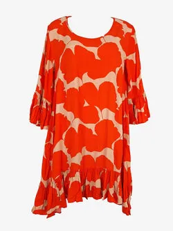 Mister Zimi Fire Leaf Shadow Dress Size 8