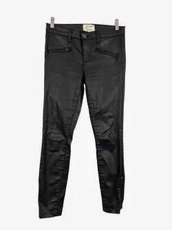 Current Elliot Skinny Coated Zip Pants Size 8