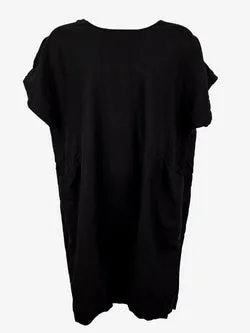 Banana Blue Relaxed Fit Essential Black Linen Dress Size S