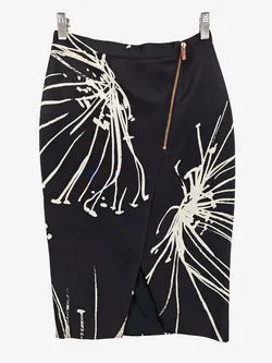 Ginger & Smart Dandelion Silk Blend Angular Zip Skirt Size 8