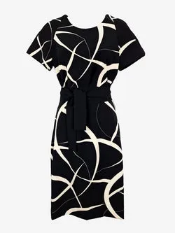 Veronika Maine Wispy Belted Cap Sleeve Maxi Dress Size 6