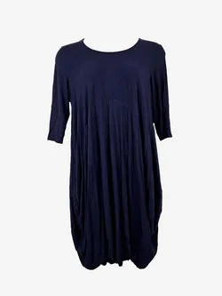 Zebart Relaxed Navy Jersey Lounge Dress Size XL