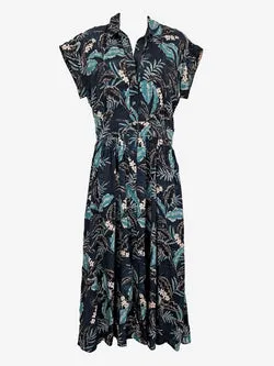 Witchery Banana Leaf Casual Summer Shirt Dress Size 8