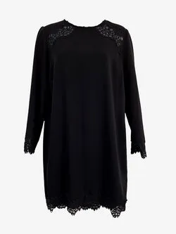 Zimmermann Black Lace Shift Dress Size 10