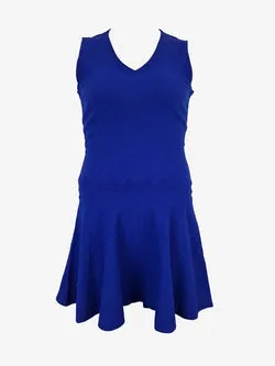 Sandro Electric Blue Fine Knit Mini Dress Size M
