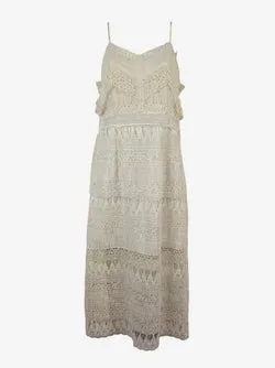 Ella Rodriguez Ivory Lace Classy Dress Size S