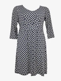 Leona Edmiston Elegant Print Midi Dress Size 14