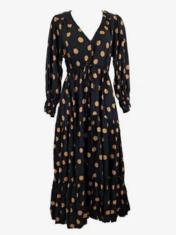 fria Tiered Everyday Spot Dress Size 10